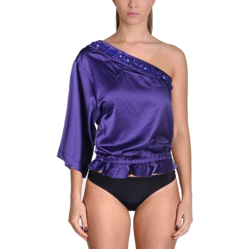 RACHEL LYM PURPLE JEWEL SWIMWEAR COVERUPS SIZE XS